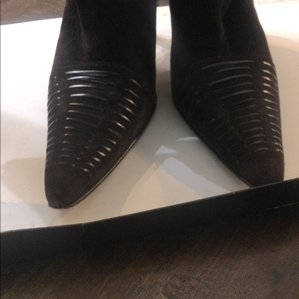 Kenneth Cole New York Brown Suede Stiletto Boots